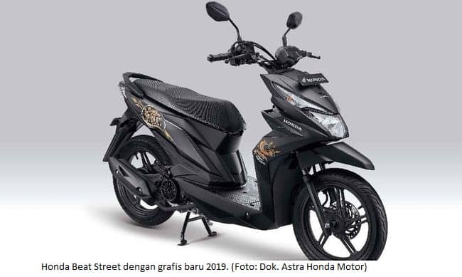 Honda Beat Street dengan grafis baru 2019. (Foto: Dok. Astra Honda Motor)